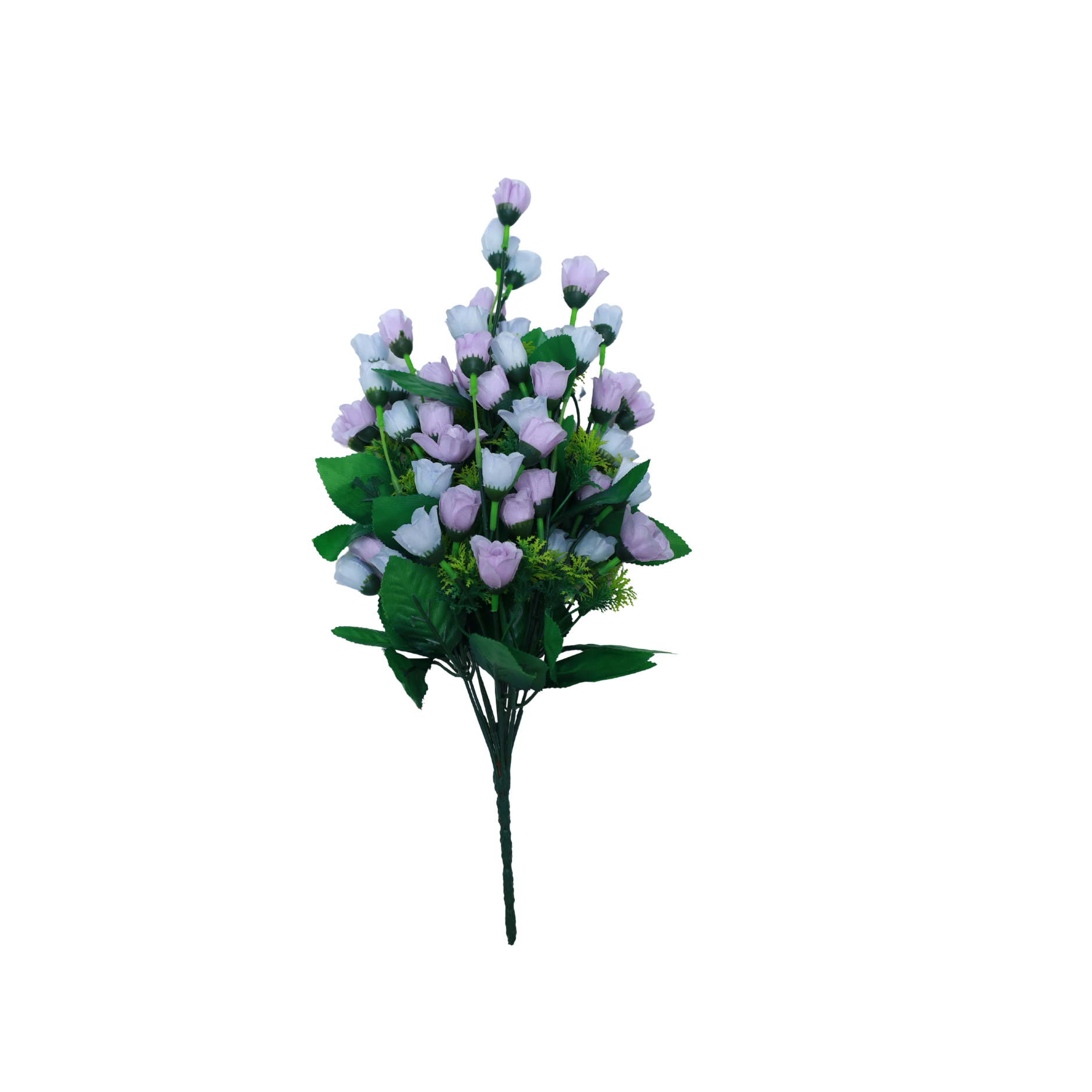 Artificial Mini Rose  Bud Flower Bunches |  Rose Buds Faux Roses |  Heads Small Fake Roses  | Tiny Craft Flowers |  Floral Heads Decorations with | tems for Wedding Bouquet — view 3